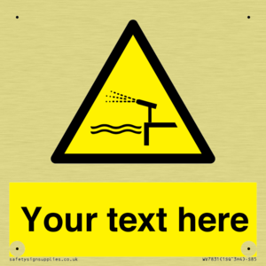 Custom warning water cannon